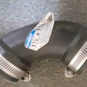 90-degree rubber elbow 1.5"